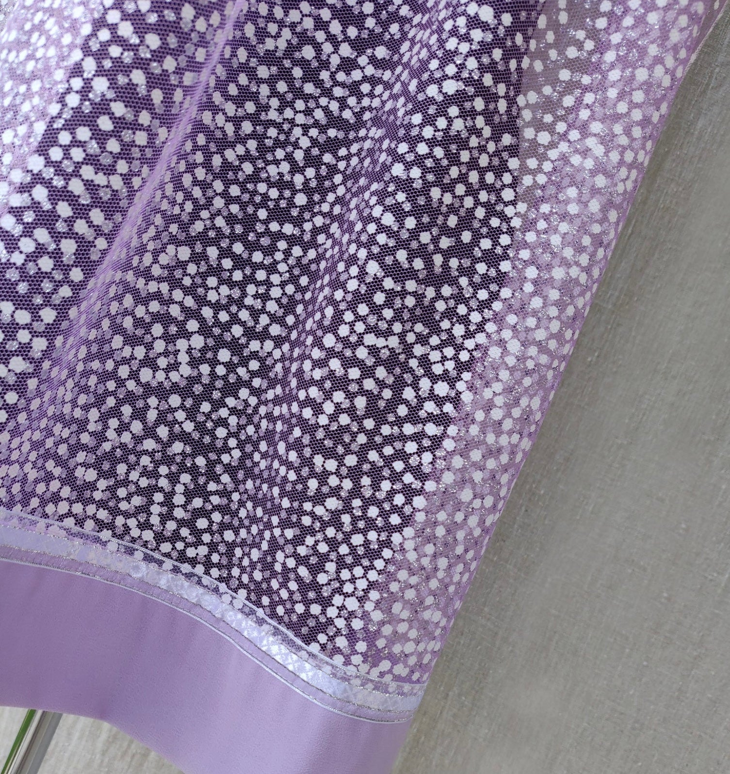 Gabrieli Tallit Purple Tulle Glitter