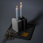Load image into Gallery viewer, Concrete candlesticks from Israel
