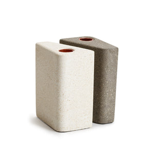 Concrete candlesticks from Israel