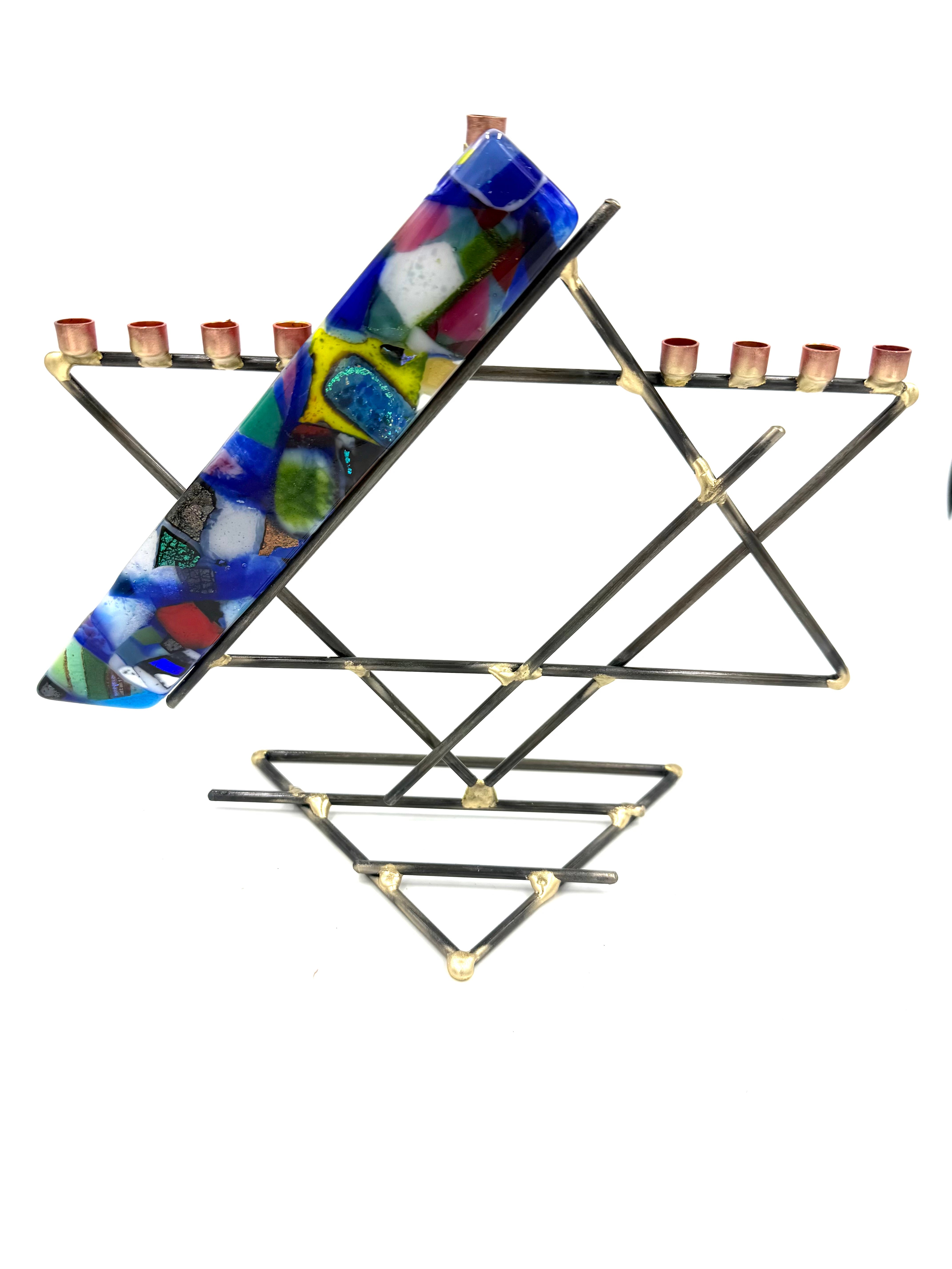 Gary Rosenthal Star of David "Presidential" Menorah in 5 colors