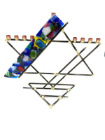 Load image into Gallery viewer, Gary Rosenthal Star of David &quot;Presidential&quot; Menorah in 5 colors
