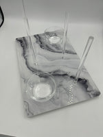 Load image into Gallery viewer, Bagel Platter Grey Marble
