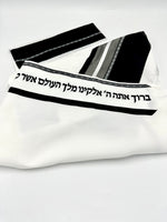 Load image into Gallery viewer, Black and Gray Tallit
