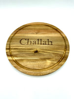 Load image into Gallery viewer, Acacia Wood Round Challah Board
