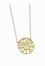 Load image into Gallery viewer, Gold Hebrew Blessing Necklace
