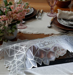 Load image into Gallery viewer, Challah Cover in Silver
