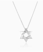 Load image into Gallery viewer, Jewish Star of David  Necklace in Silver
