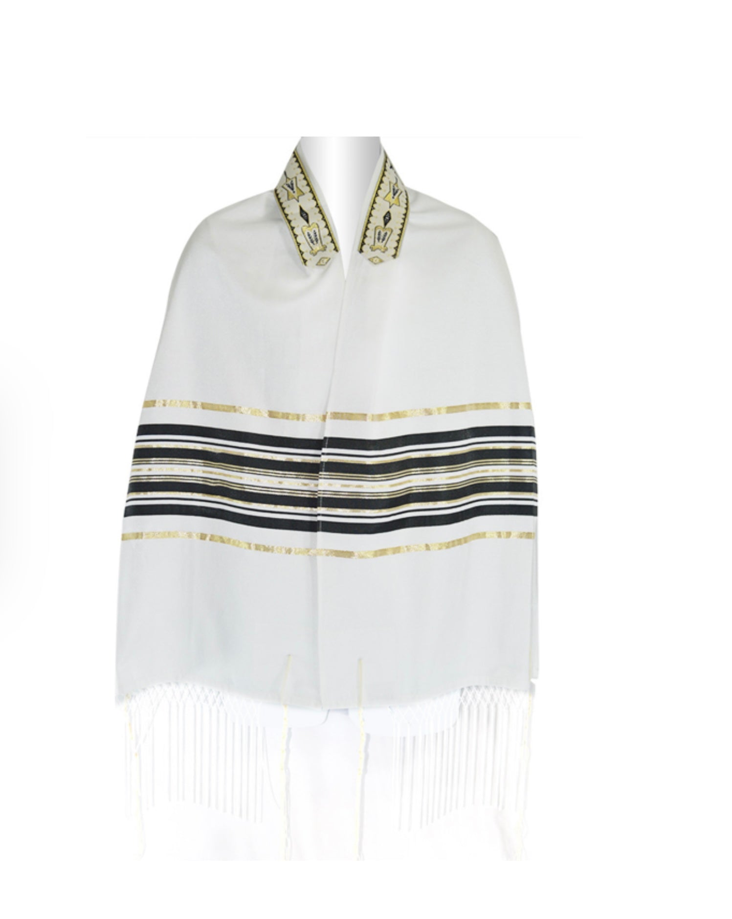 Black and Gold Striped Ariel Tallit