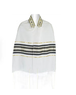 Load image into Gallery viewer, Black and Gold Striped Ariel Tallit
