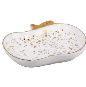 Speckled Small Apple Shaped Honey Dish