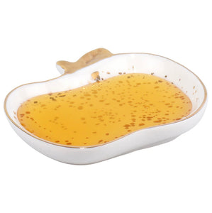 Speckled Small Apple Shaped Honey Dish