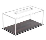 Load image into Gallery viewer, Lucite faux wood Cake tray and Lid
