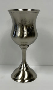 Pewter Finish Kiddush Cup