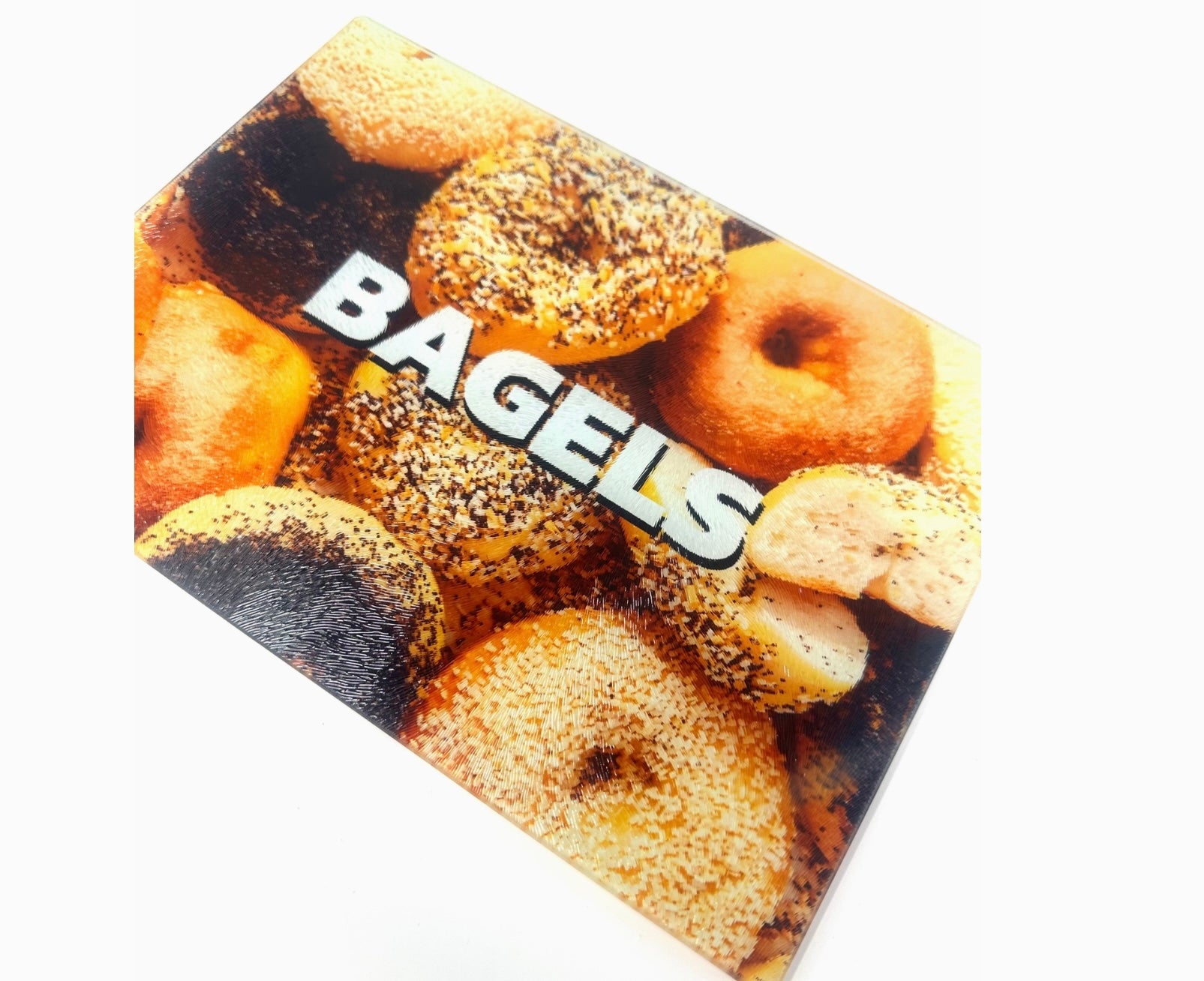 Bagels Glass Tray