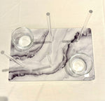 Load image into Gallery viewer, Bagel Platter Grey Marble
