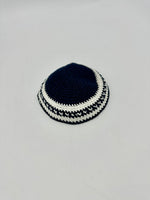 Load image into Gallery viewer, Knit Kippah Black and White
