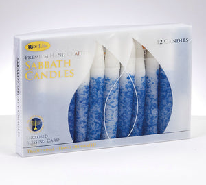 Shabbat Candles-12 pack dripless 2 choices