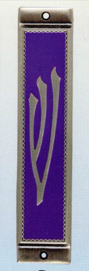 Metal Mezuzahs in various Colors