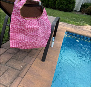 Faux Designer Reusable Shopping Bag