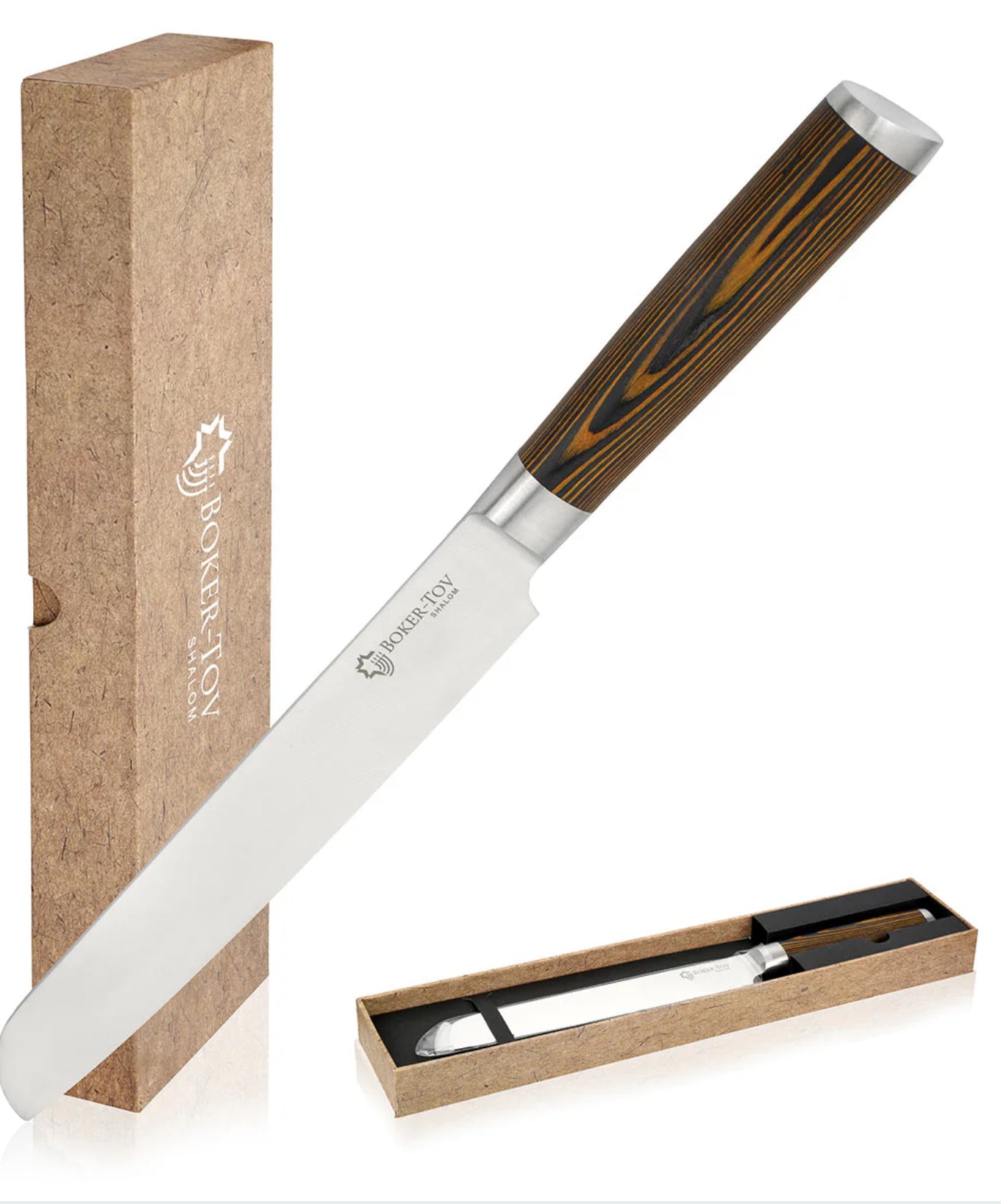 Challah Knife With Pakkawood Handle