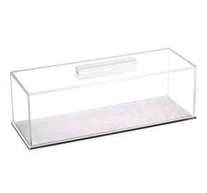 Lucite Rectangular Cake tray with Pearl Base