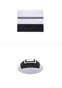 Black and White Tallit Eretz 278