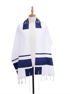 Tallit in Blue and White Eretz 277
