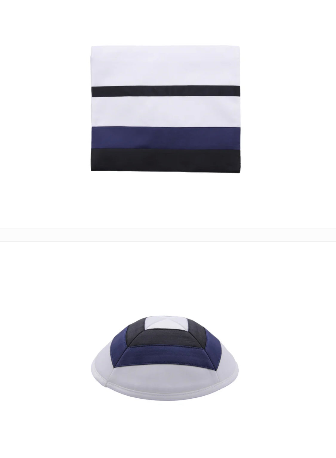 Tallit Black and Navy Eretz 276