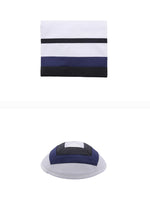 Load image into Gallery viewer, Tallit Black and Navy Eretz 276

