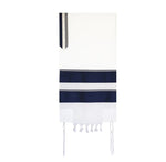 Load image into Gallery viewer, Eretz Navy Blue  and Grey stripe Tallit Hertzliya
