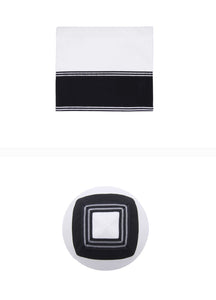 Eretz Tallit  Black and touch of silver Assaf