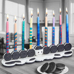 Load image into Gallery viewer, Hand Painted Cookie Menorah
