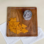 Load image into Gallery viewer, Rustic Wood Square Serving Tray
