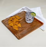 Load image into Gallery viewer, Rustic Wood Square Serving Tray
