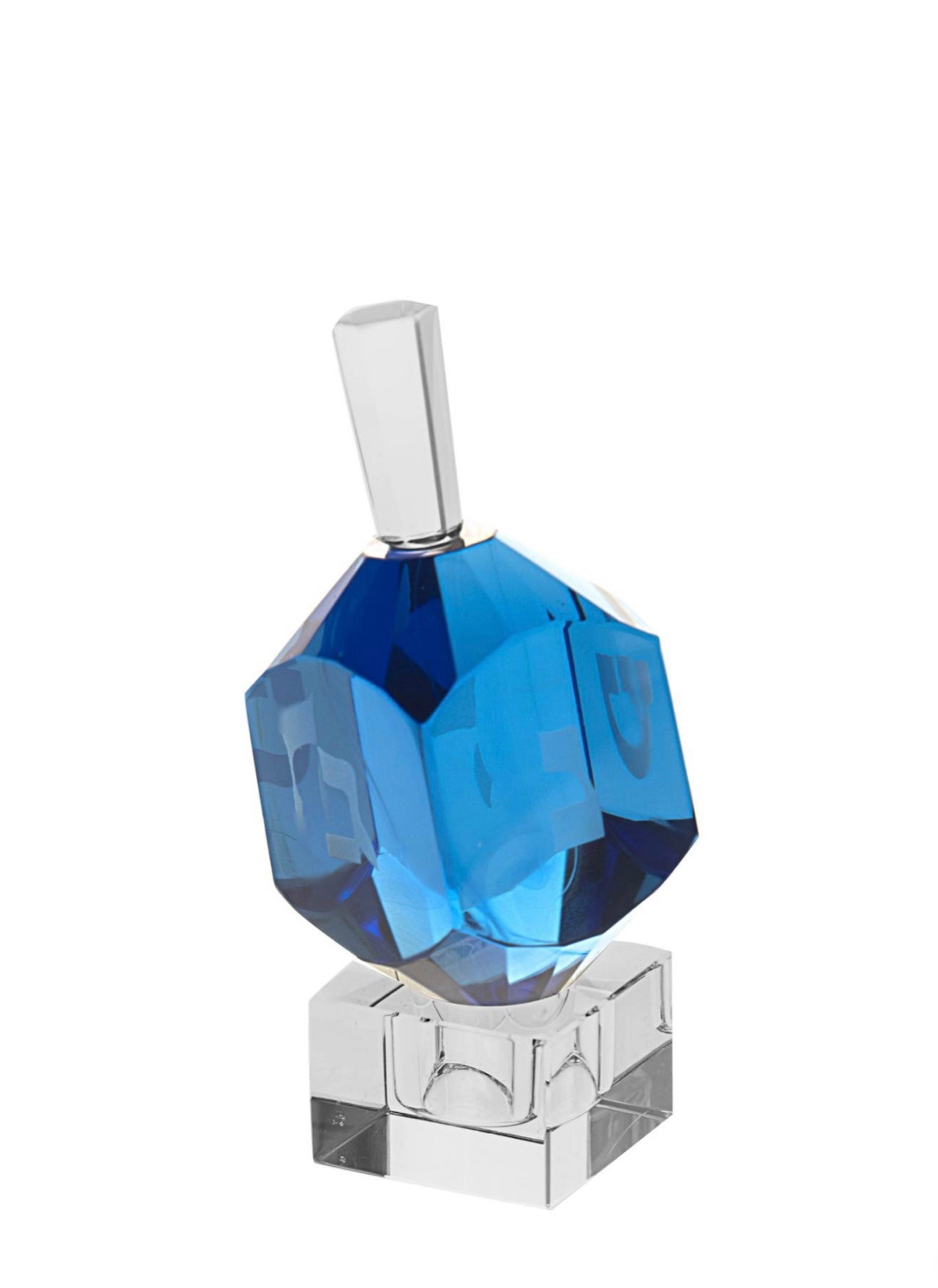 Cristal Dreidel Blue Nugget