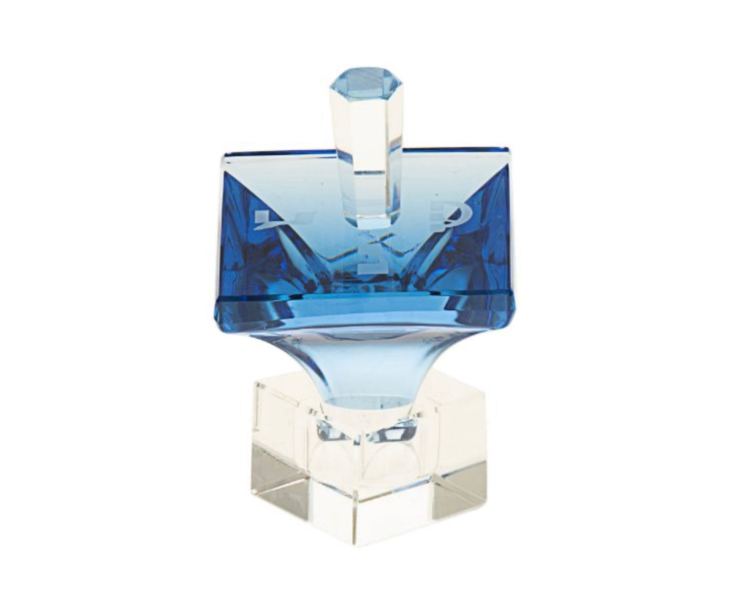 Crystal Dreidel Optic Blue