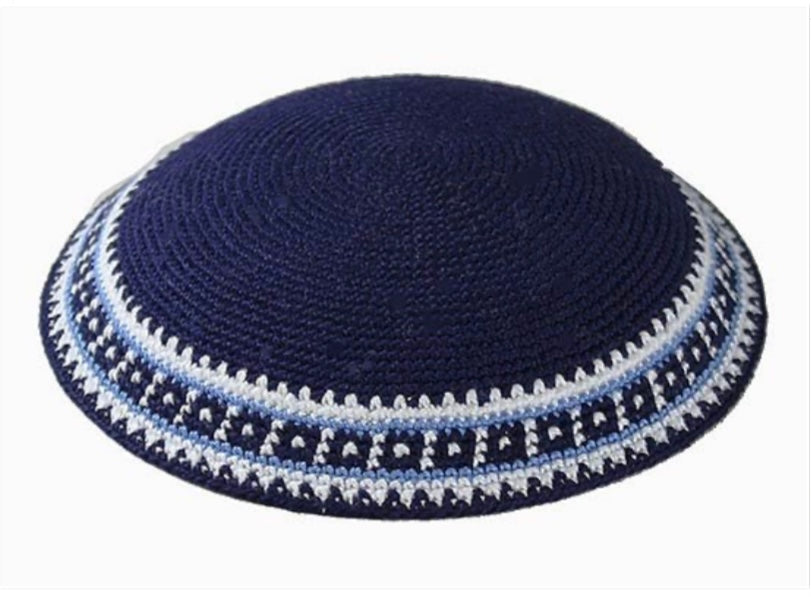 Knit Kippah classic blue