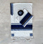 Load image into Gallery viewer, Gabrieli Elegant Tallit in Blue and White
