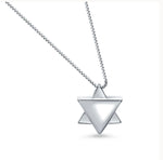 Load image into Gallery viewer, Jewish Star of David Sterling Silver Necklace
