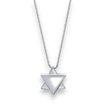 Load image into Gallery viewer, Jewish Star of David Sterling Silver Necklace
