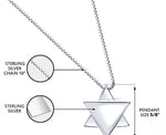 Load image into Gallery viewer, Jewish Star of David Sterling Silver Necklace
