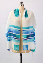 Load image into Gallery viewer, Blue and Teal Tallit
