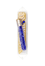 Load image into Gallery viewer, Beames Break Glass Amber Vortex Mezuzah
