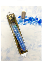 Load image into Gallery viewer, Beames Break Glass Bronze Celestial Mezuzah
