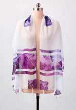 Load image into Gallery viewer, Purple Chiffon Tallit
