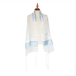 Load image into Gallery viewer, Eretz Light  Blue Stripe Tallit Michal
