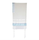 Load image into Gallery viewer, Eretz Light  Blue Stripe Tallit Michal
