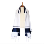 Load image into Gallery viewer, Eretz Navy Wide Stripe Tallit
