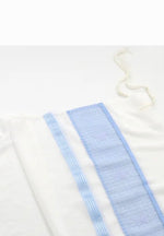 Load image into Gallery viewer, Eretz Tallit- sheer blue stripes  missouri

