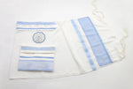 Load image into Gallery viewer, Eretz Tallit- sheer blue stripes  missouri
